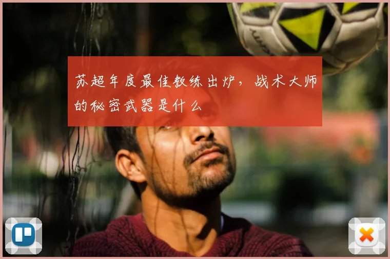 苏超年度最佳教练出炉,战术大师的秘密武器是什么
